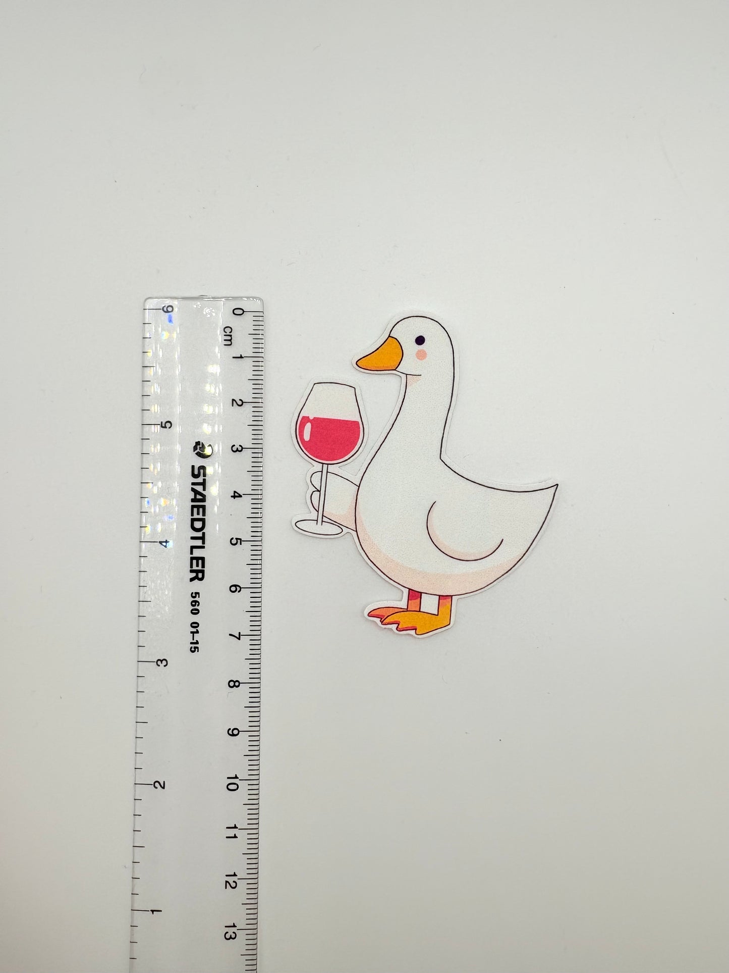 Goose with Wine Glass