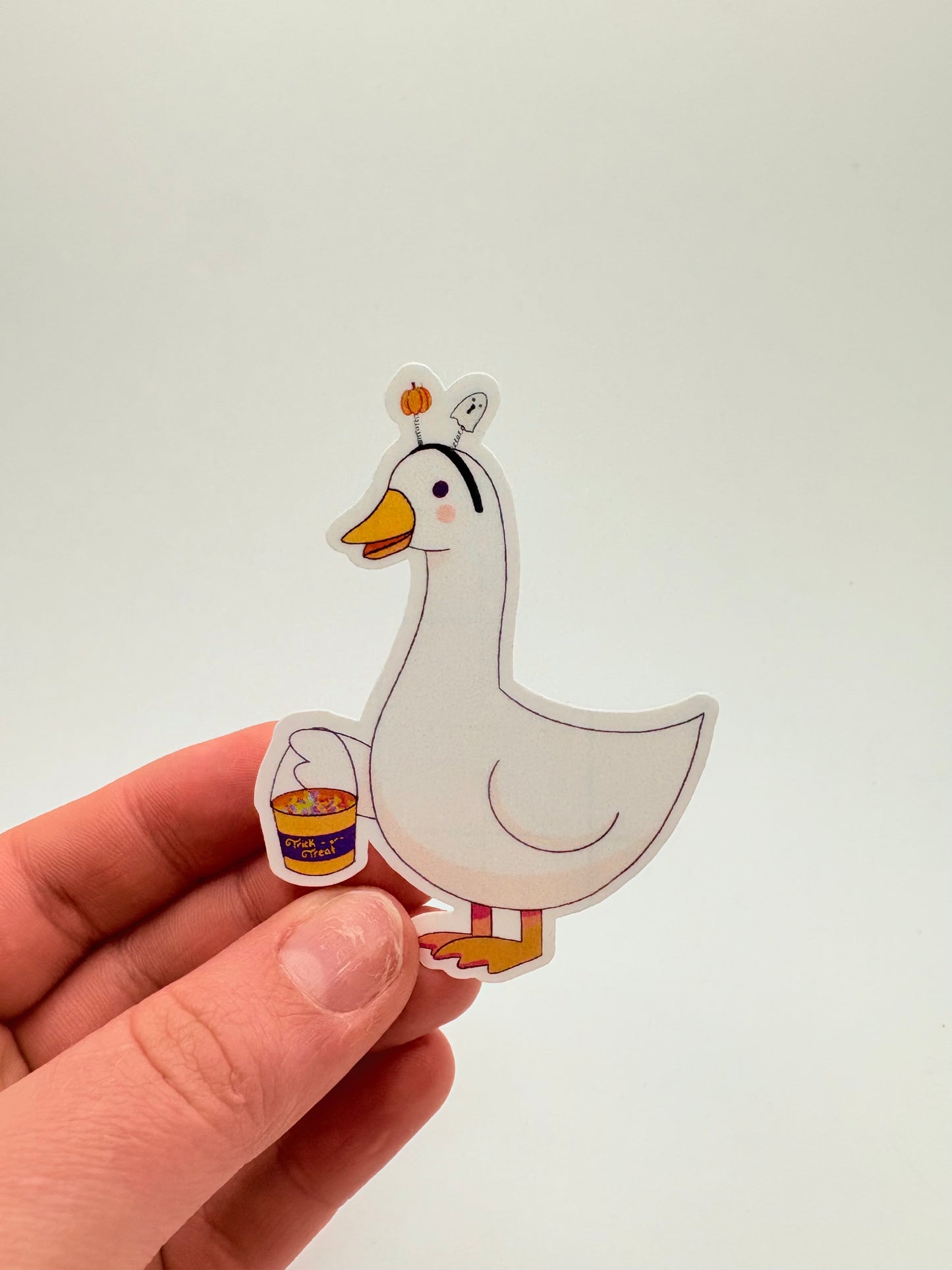 Trick or Treat Silly Goose - Sticker