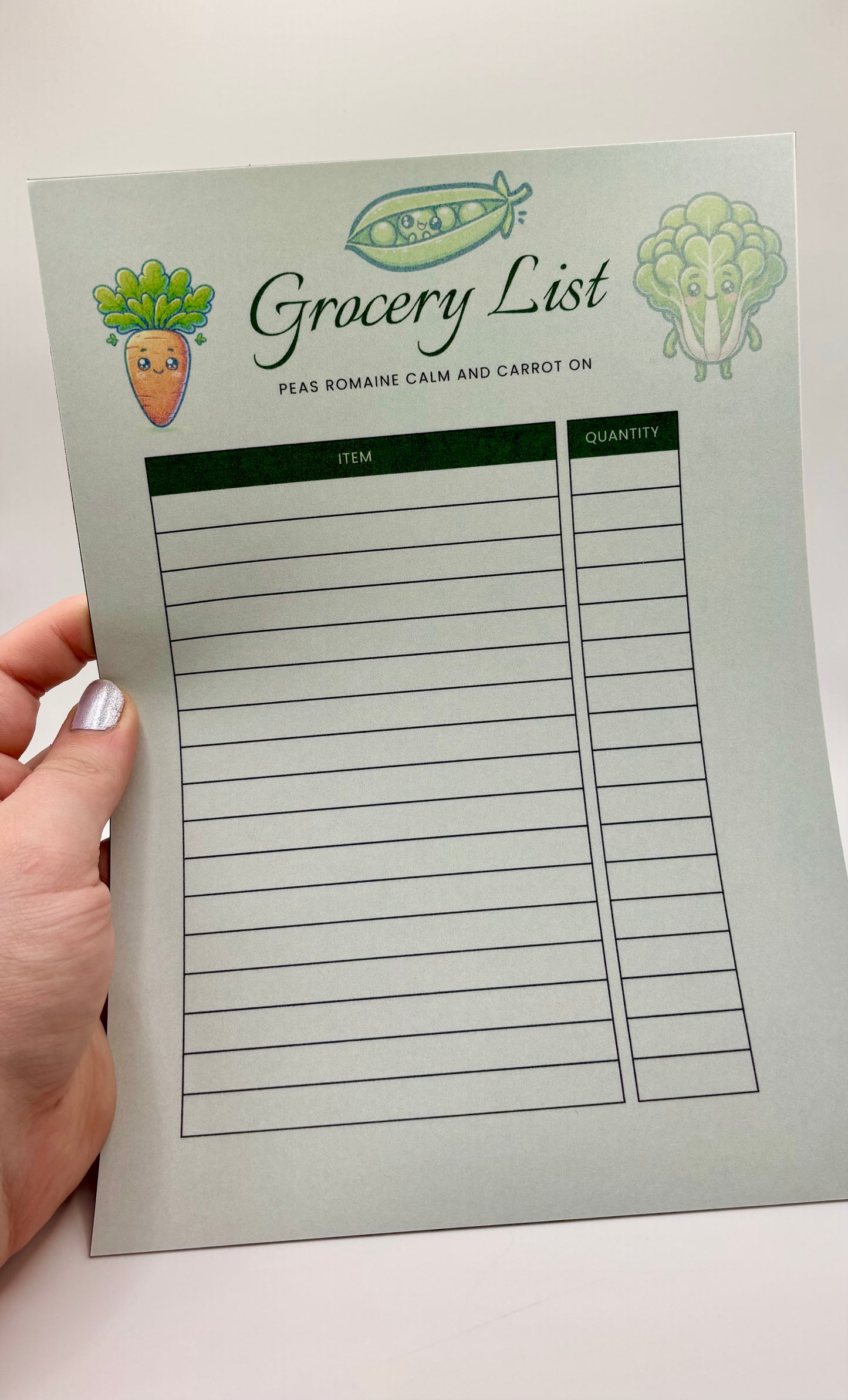 Magnetic Dry Erase Grocery List Planner – Reusable Kitchen Organizer