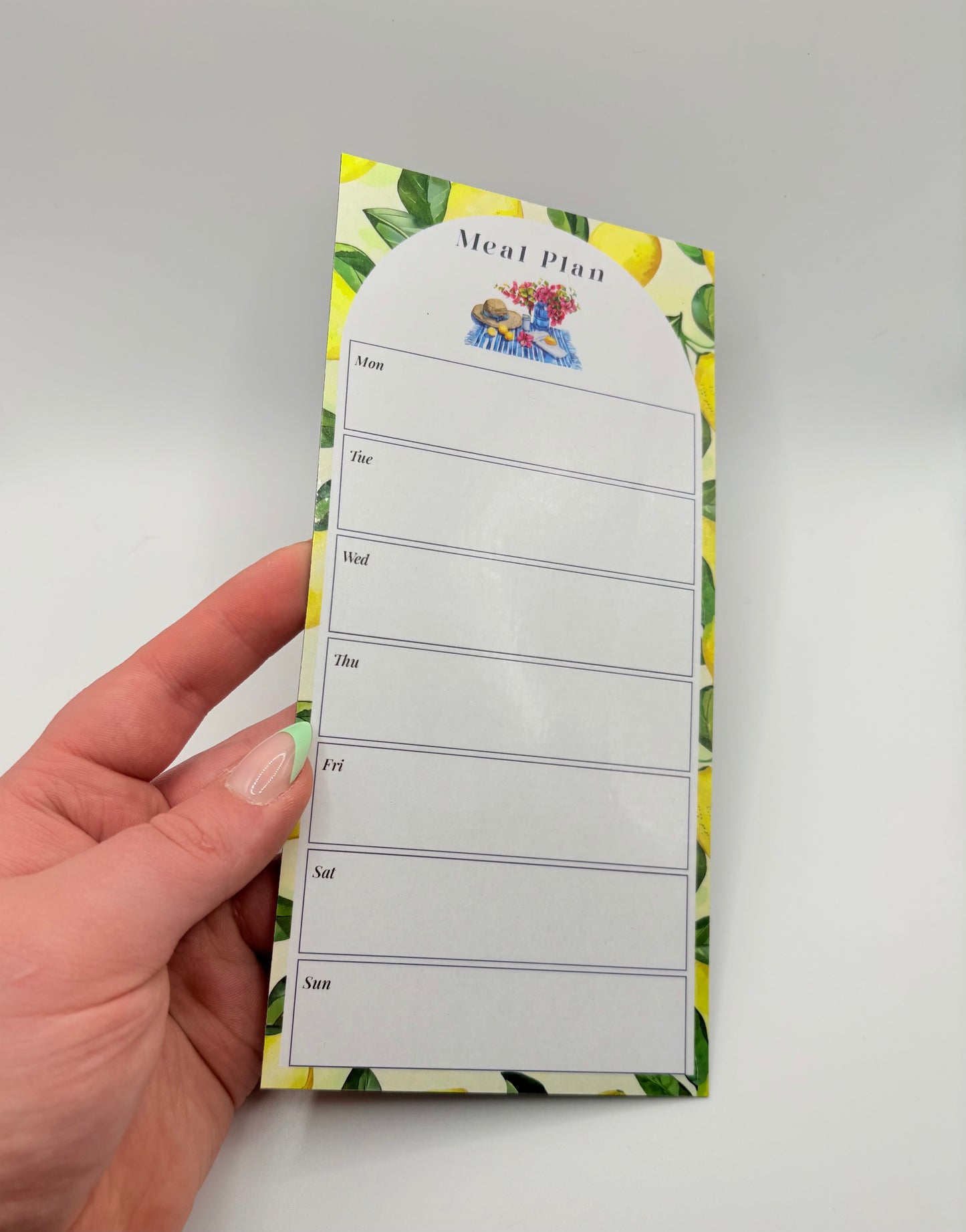 Lemon Meal Planner - Magnetic Sheet