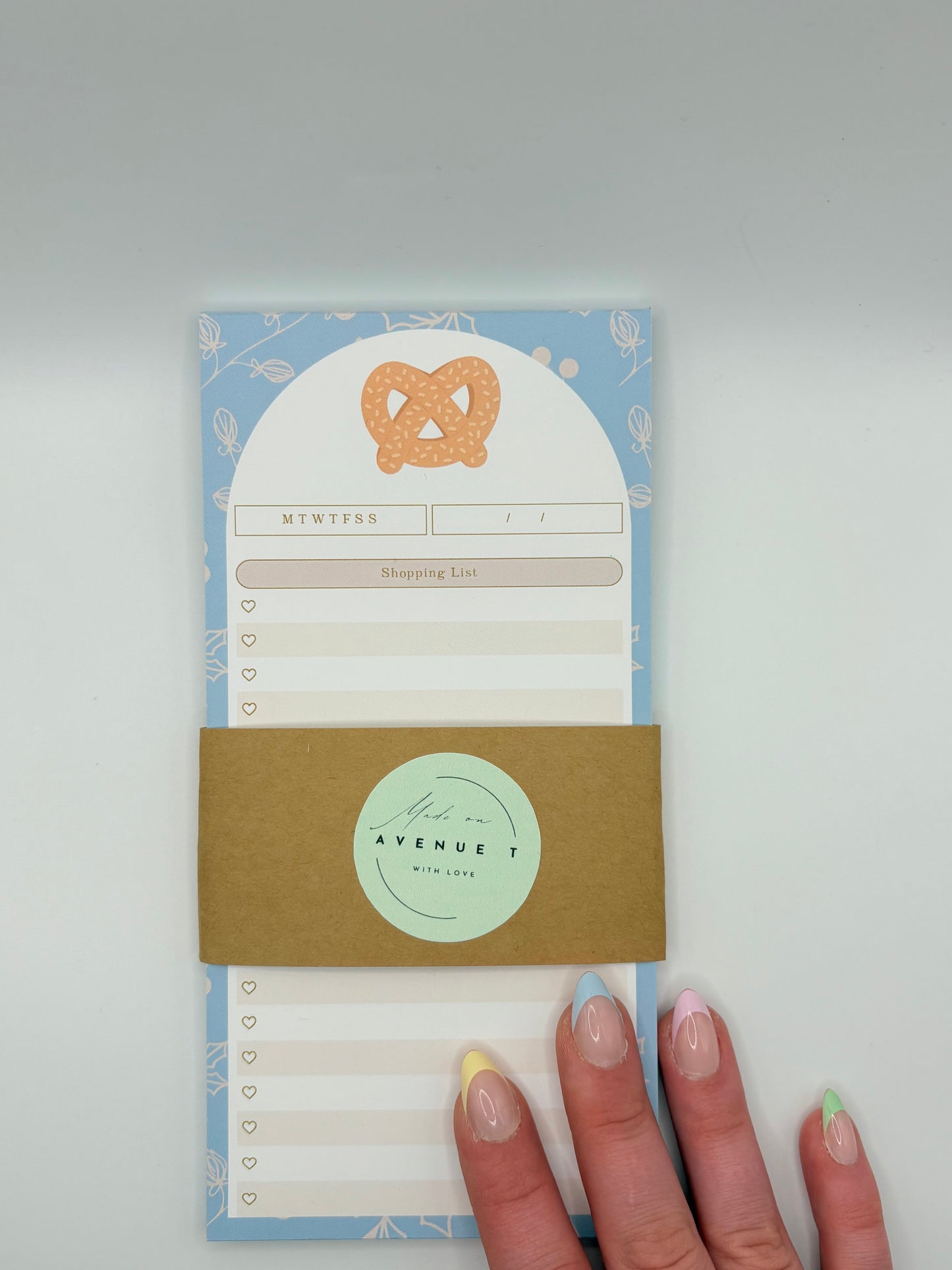 Pretzel Shopping List Notepad