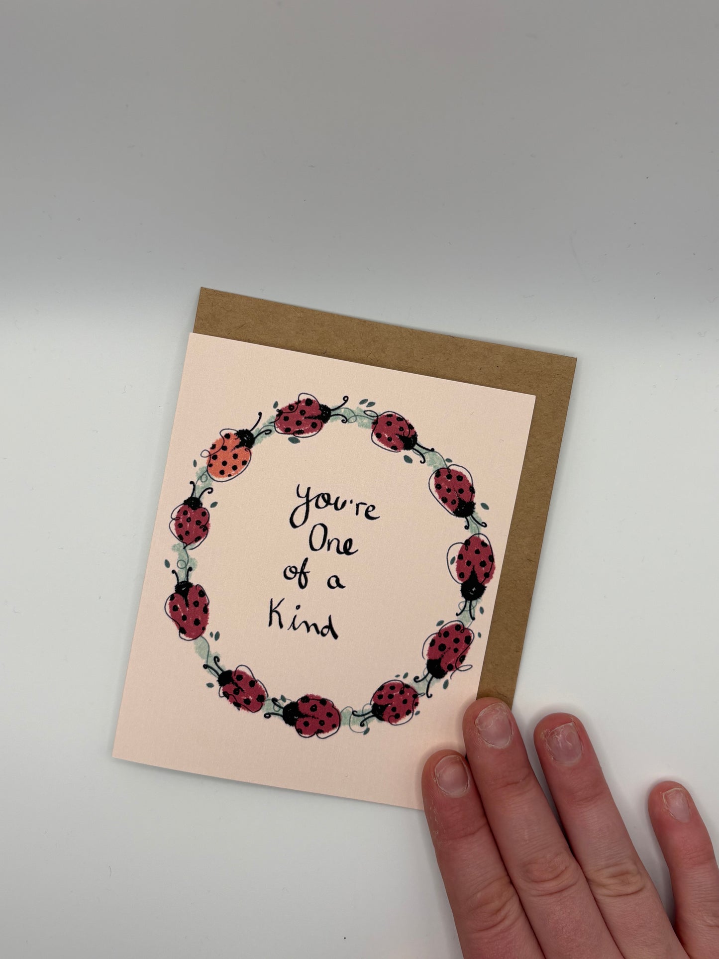 One of a Kind Ladybug - Greeting Card