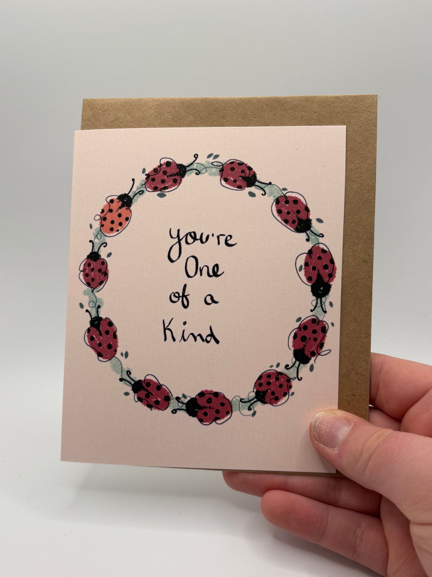One of a Kind Ladybug - Greeting Card