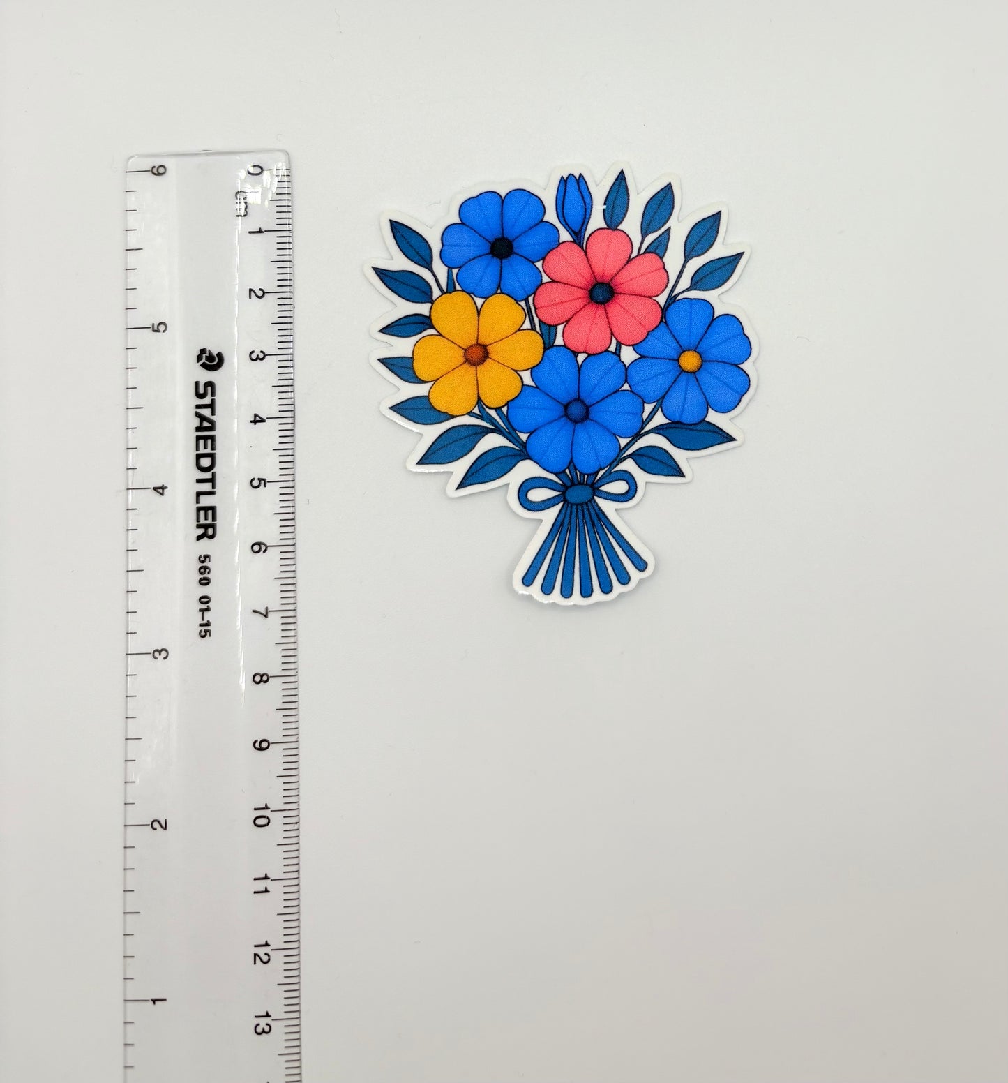 Pansexual Pride Flower Bouquet Sticker | Weatherproof LGBTQ+ Decal