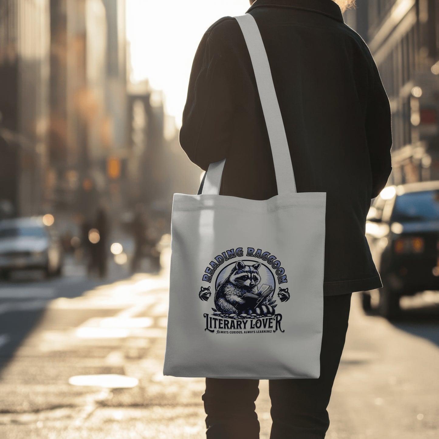 Reading Raccoon - Tote Bag
