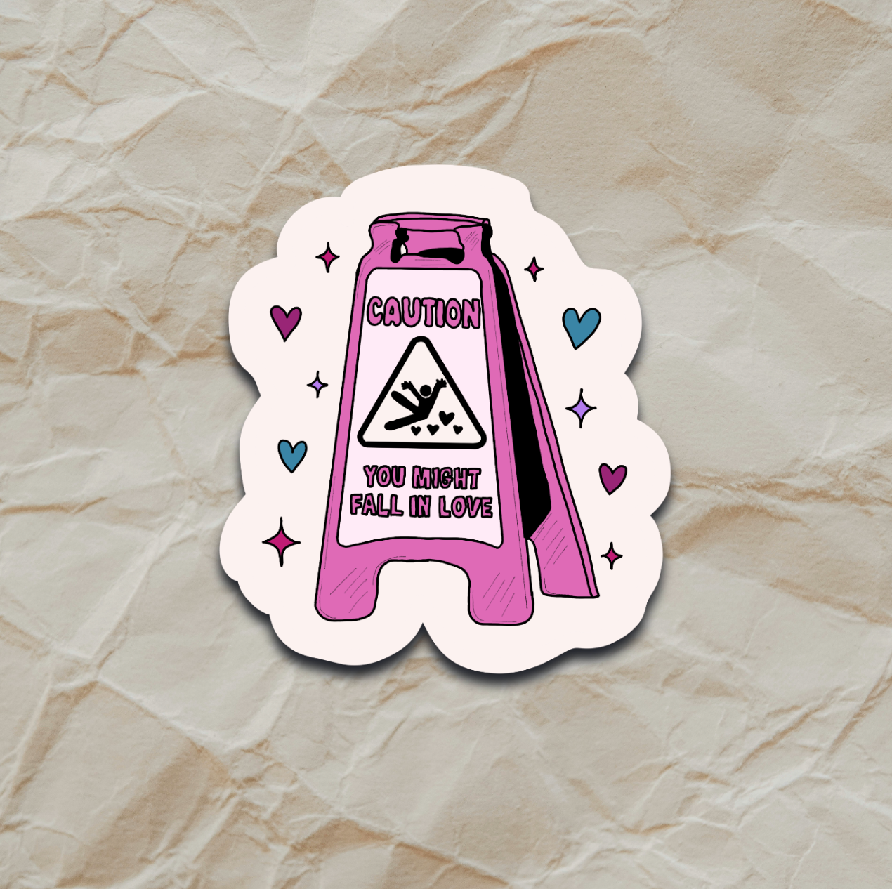 CAUTION: You Might Fall in Love – Sticker