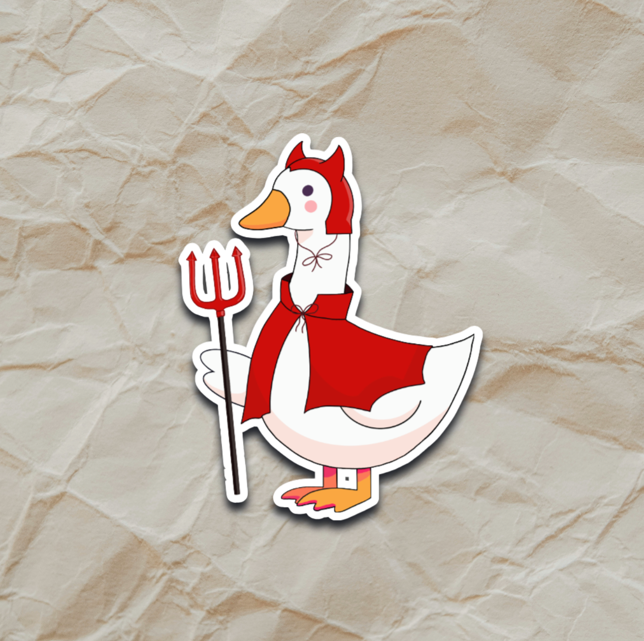 Silly Goose as the Devil - Sticker