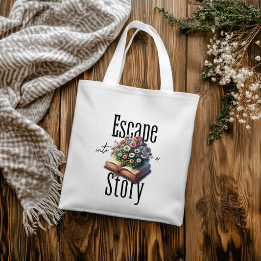 Escape Into a Story - Tote Bag