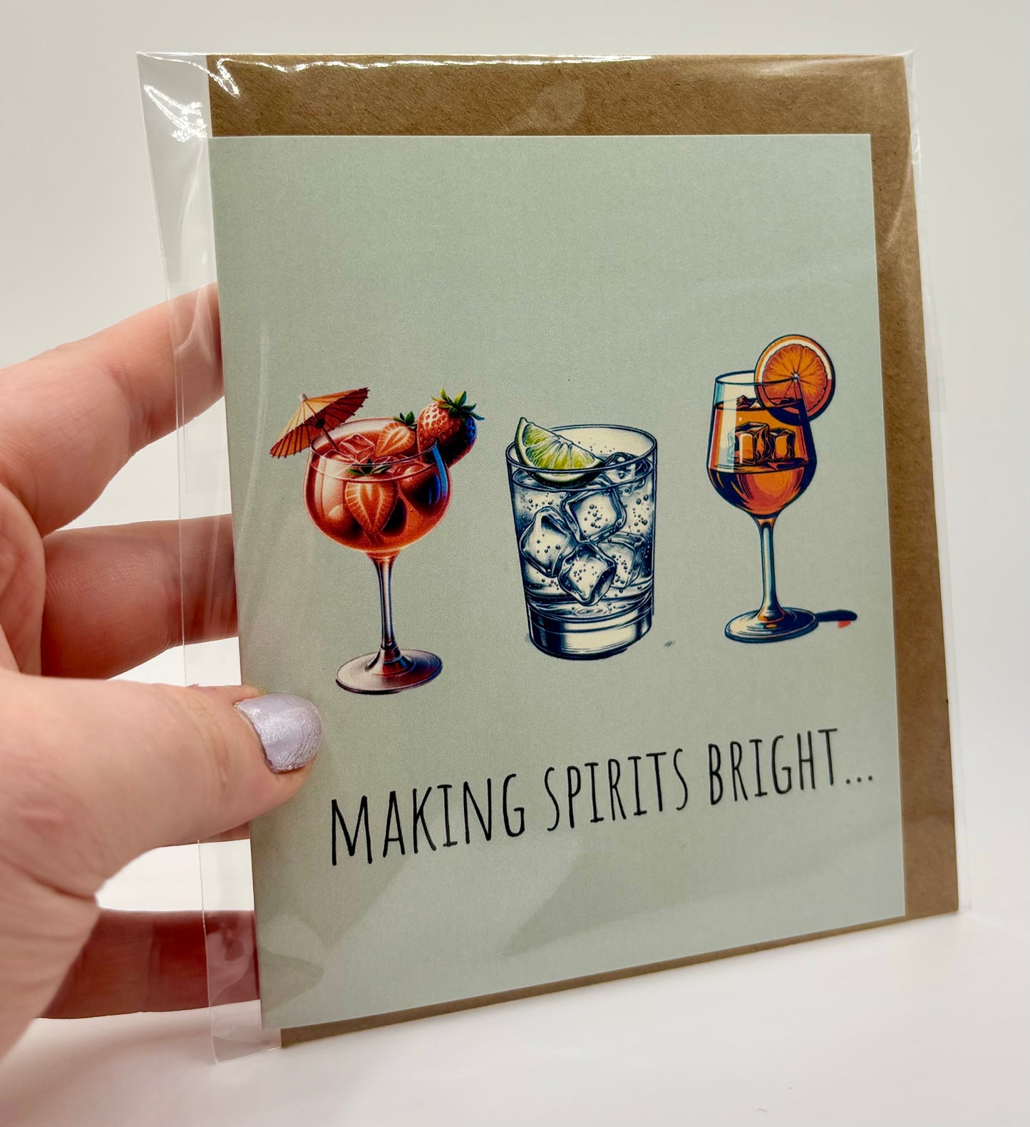 Making Spirits Bright Greeting Card
