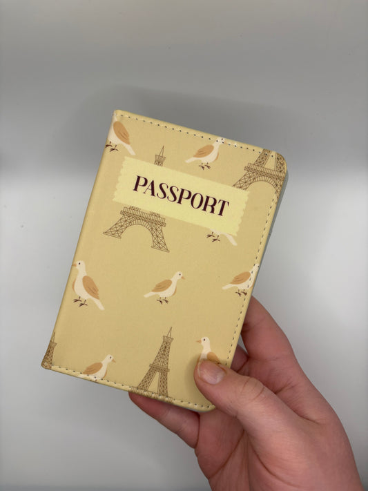 Paris-Inspired Passport Cover | Cute Travel Accessory for Globetrotters