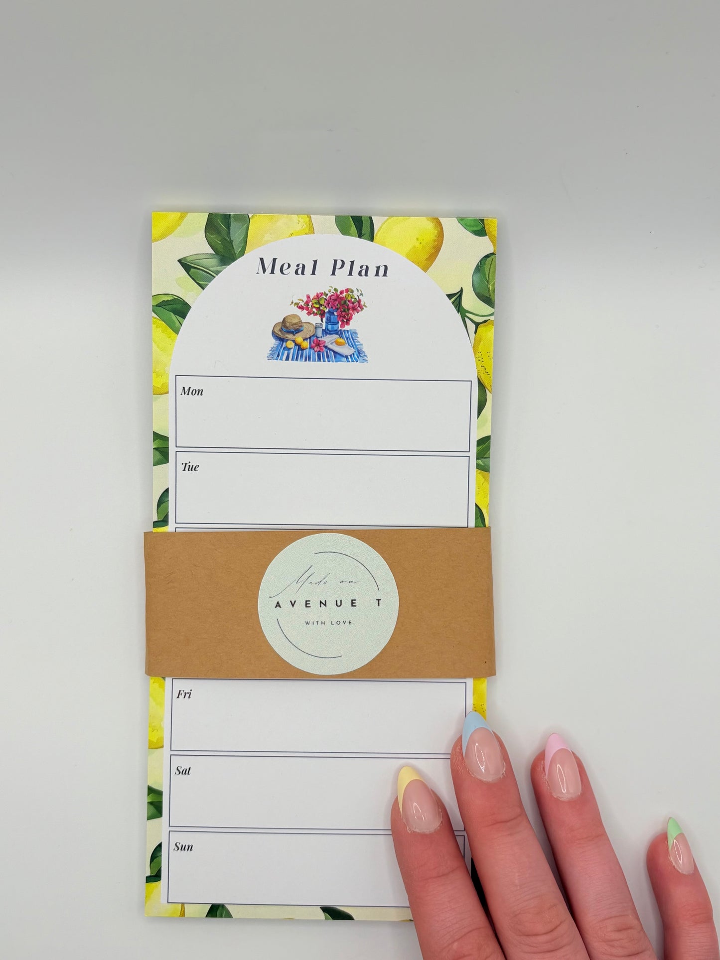 Lemon Meal Planner Notepad