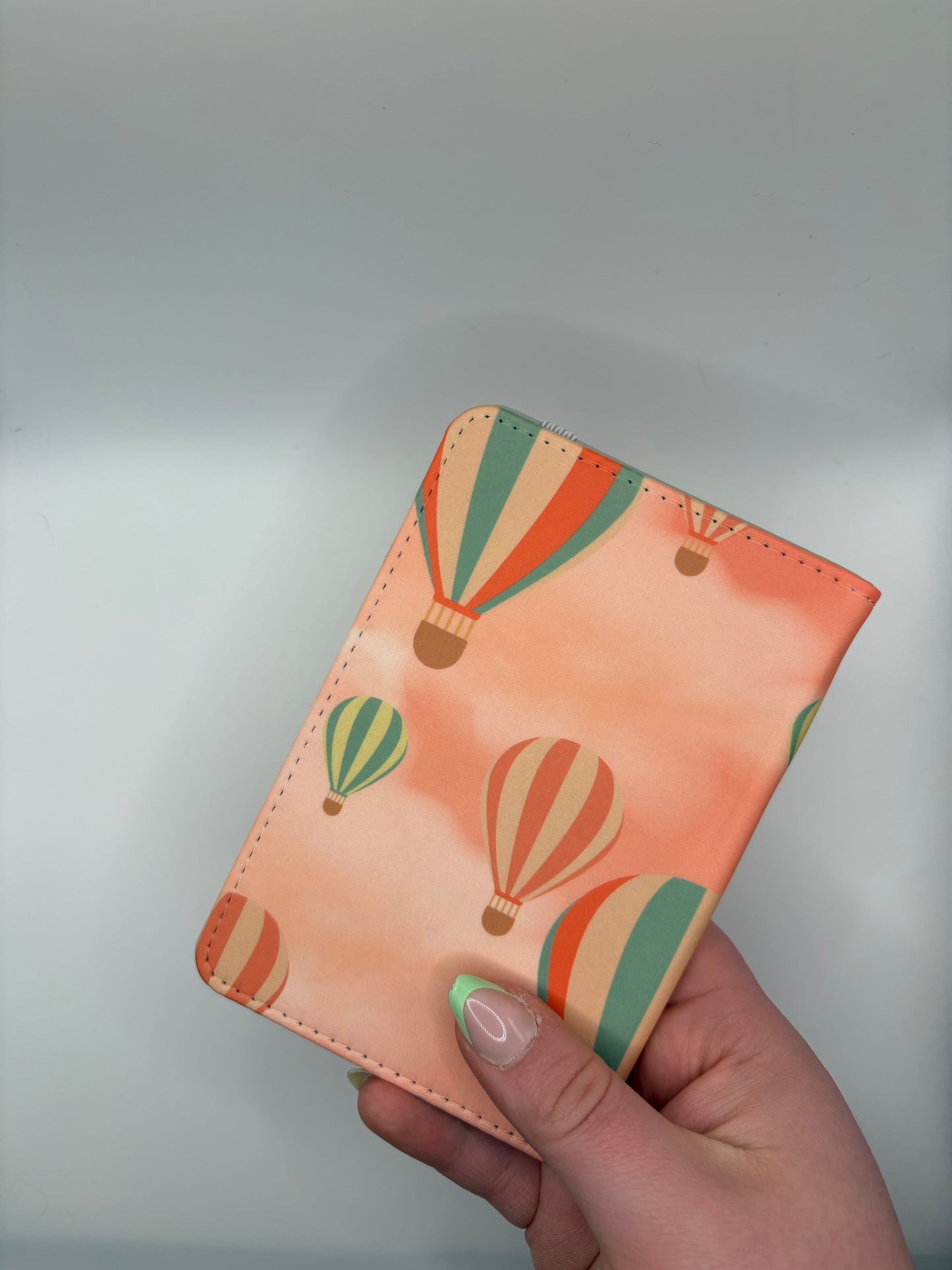 Pink Hot Air Balloon - Passport Cover
