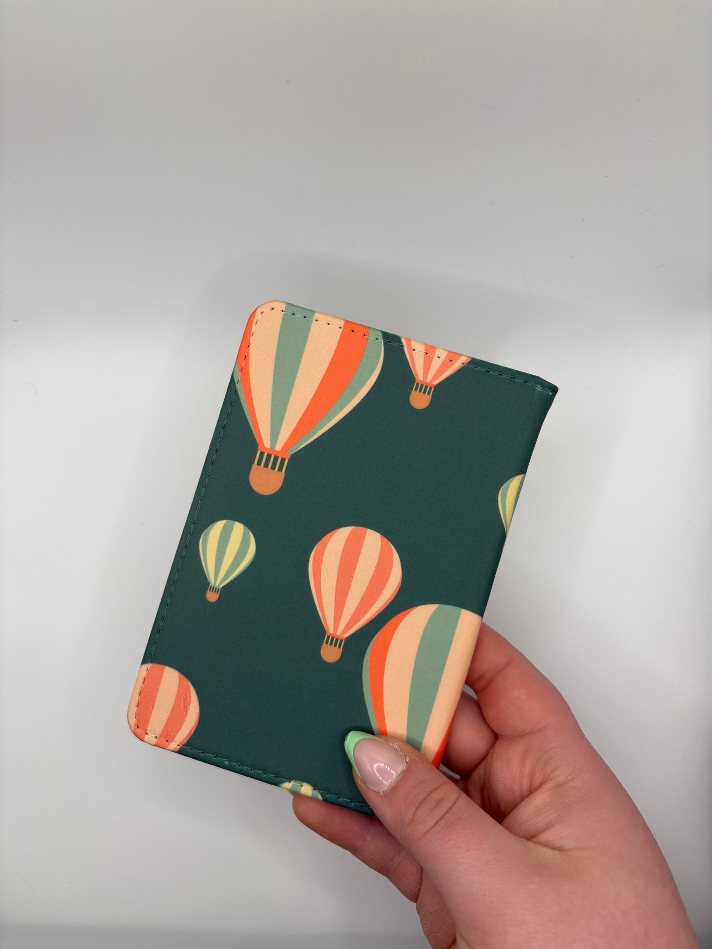 Green Hot Air Balloon - Passport Cover