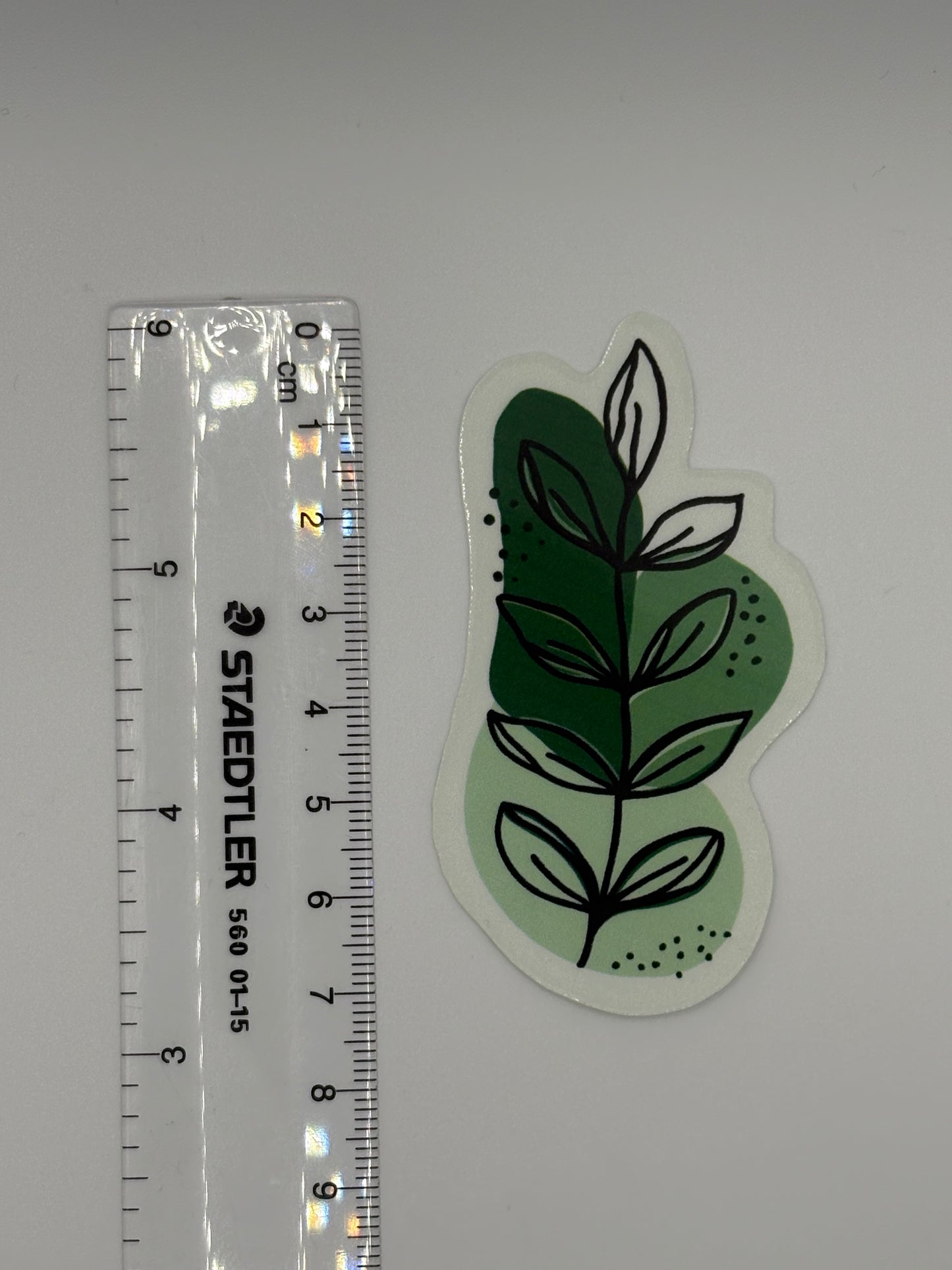 Abstract Green Plant - Sticker
