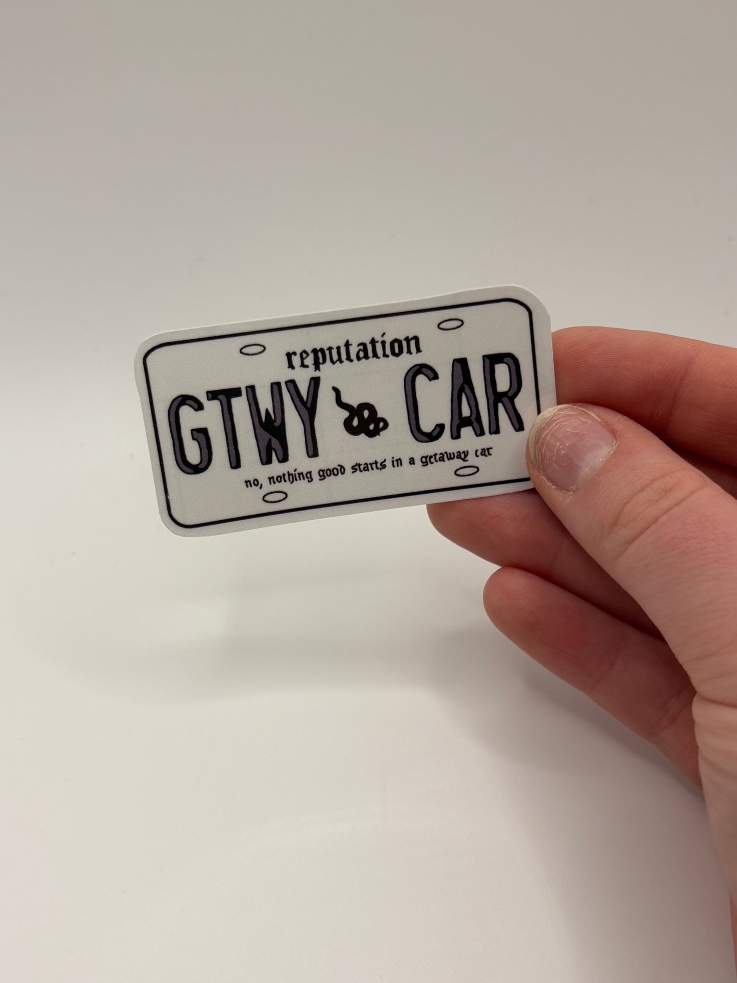 GTWY CAR License Plate - Sticker