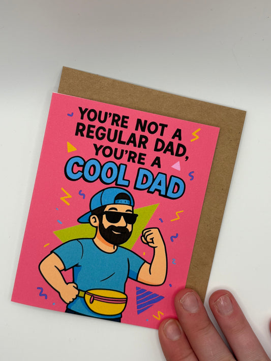 You're Not a Regular Dad, You're a Cool Dad | Funny Retro Father's Day Card