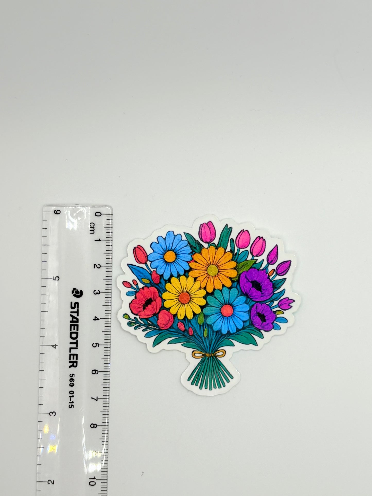 Subtle Pride Floral Bouquet Sticker – Weatherproof & Vibrant
