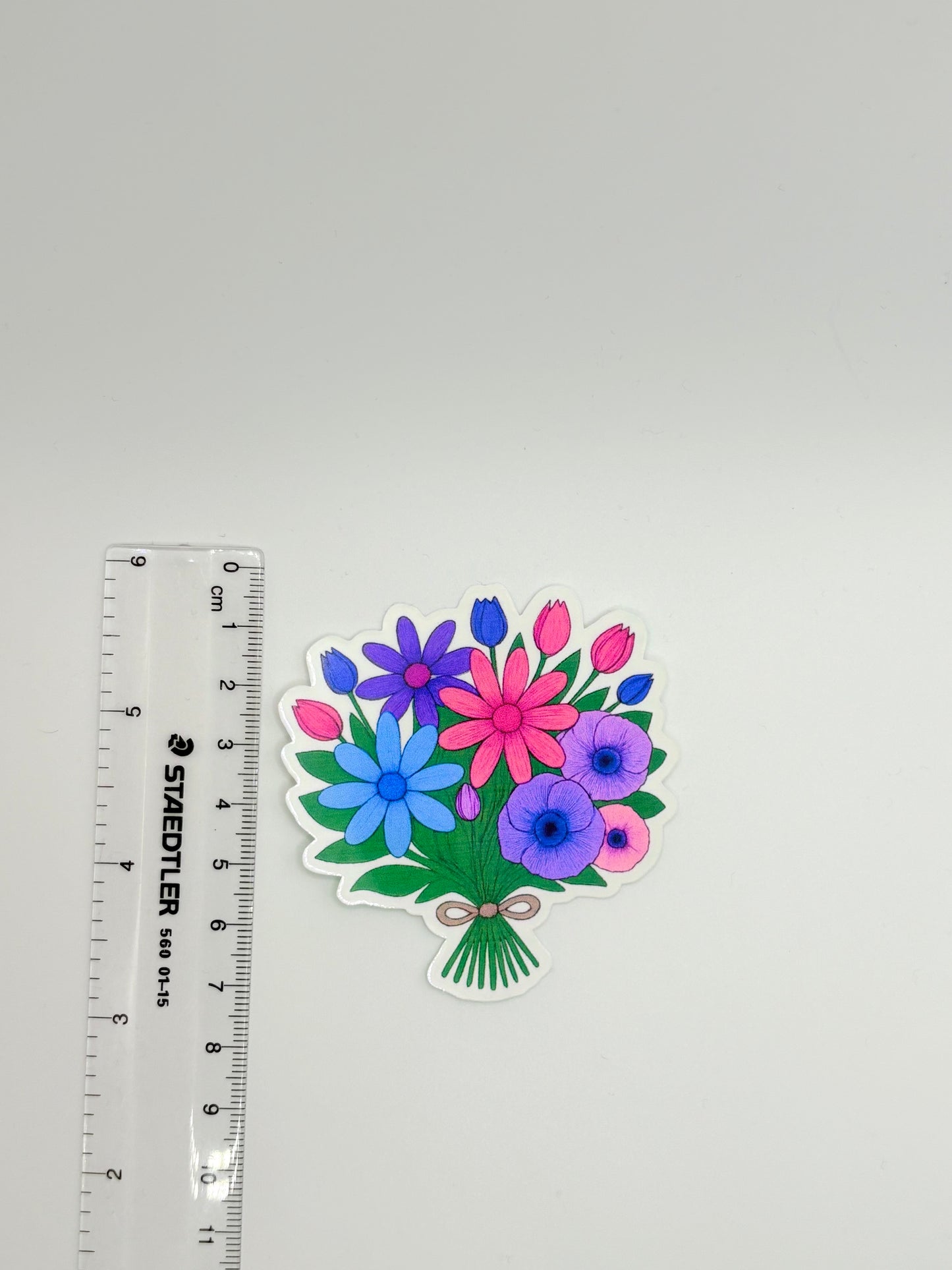 Bisexual Pride Flower Bouquet Sticker