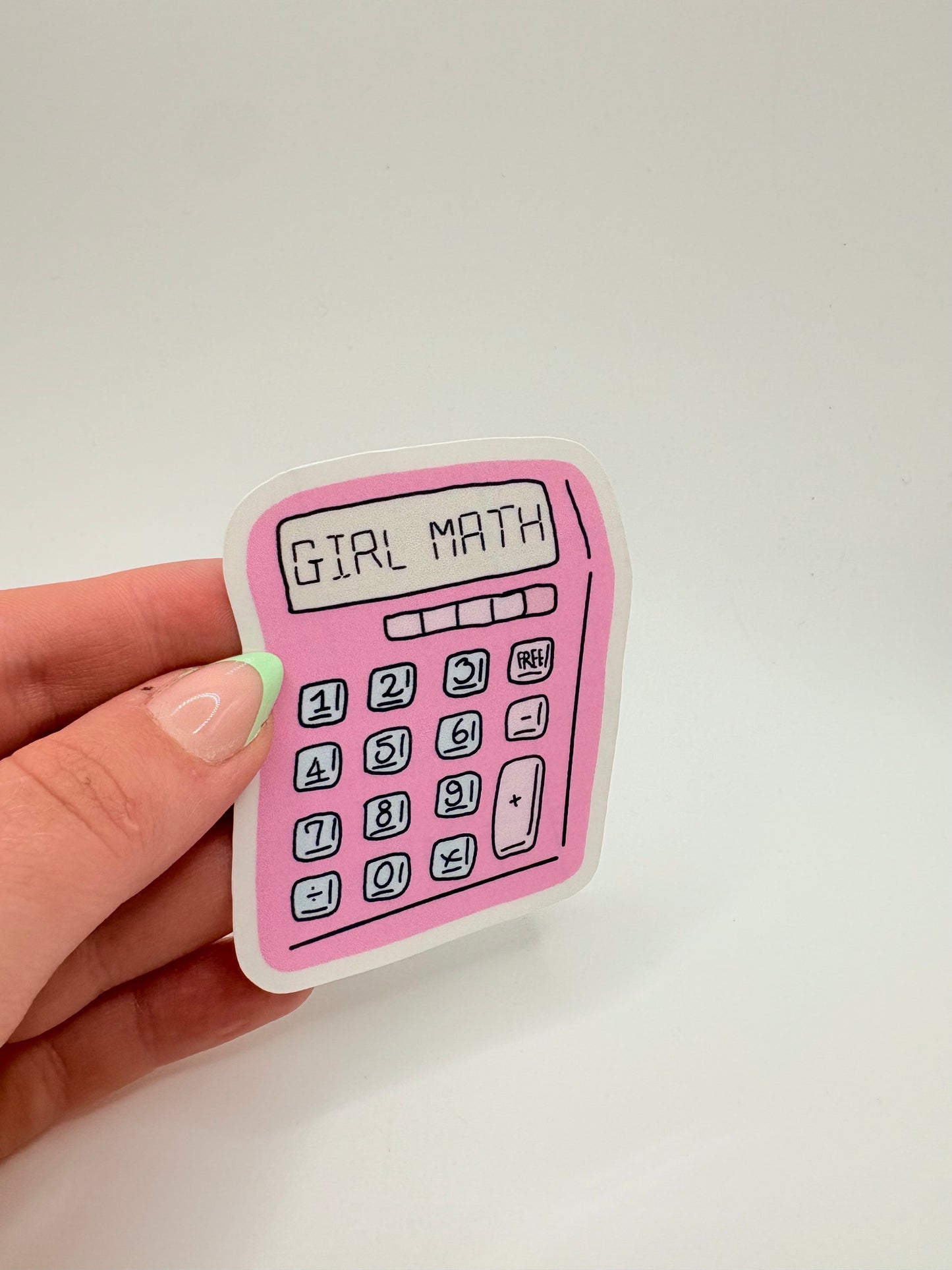 Girl Math Calculator - Sticker