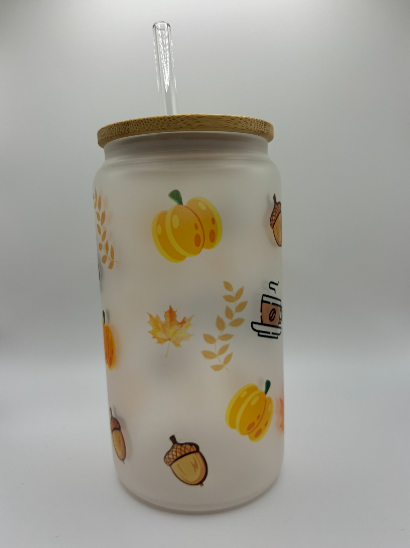 Pumpkin Spice Glass Jar