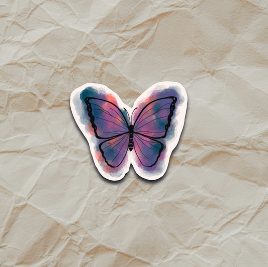Watercolour Butterfly - Sticker