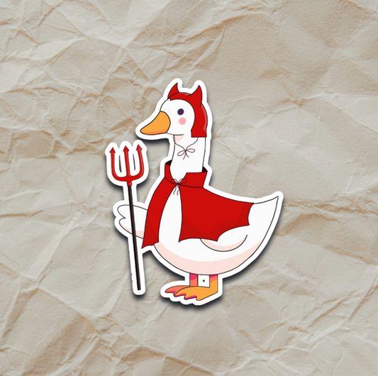 Silly Goose as the Devil - Sticker