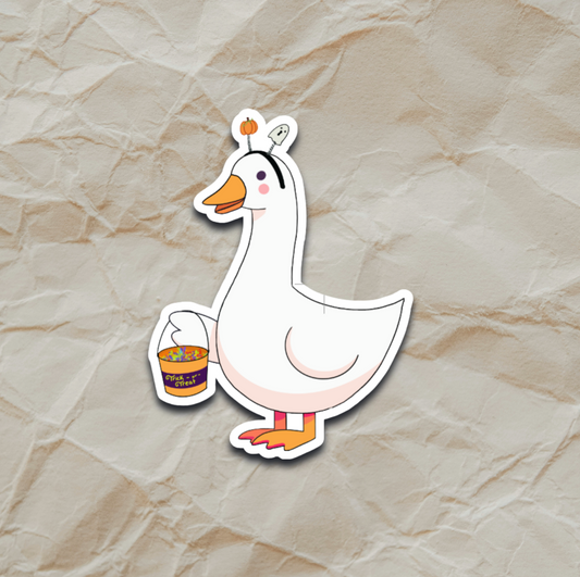 Trick or Treat Silly Goose - Sticker